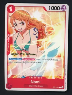 One Piece Nami ST01-007 Pre-Errata Starter Deck 1: Straw Hat Crew Regular - Image 1