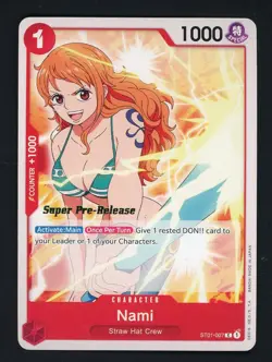 One Piece Nami ST01-007 Pre-Errata Starter Deck 1: Straw Hat Crew Regular - Image 1