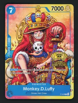 Monkey.D.Luffy (2nd Anniversary Stamped) P-043 One Piece Promo Non Foil - Image 1