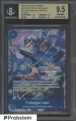 2025 One Piece Promo Offline Regional Finalist Vol.2 #047 Trafalgar Law BGS 9.5 - Image 1