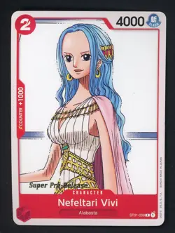 2022 One Piece ST01 Super Pre-Release #009 Nefeltari Vivi - Image 1
