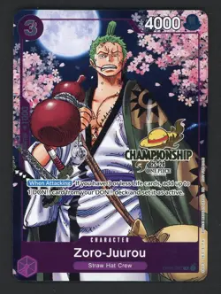 Zoro-Juurou (Event Pack Vol. 5) OP05-067 One Piece PROMO GOLD CHAMPIONSHIP - Image 1