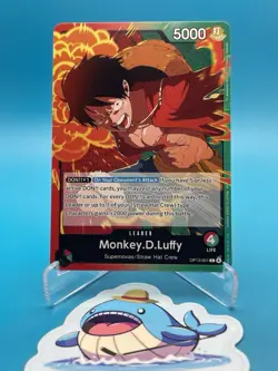 One Piece TCG OP13 Carrying on His Will - Monkey.D.Luffy 001 Leader Eng - NM - Image 1