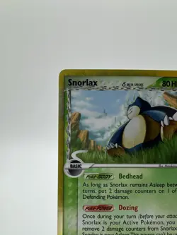 Snorlax 10/101 Delta Species Holo Card Rare 2006 Pokemon TCG (Moderatly Played) - Image 3