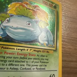 Pokemon Venusaur Holo Rare Card 15/102 Base Set 1999 Stage 2 - Image 4