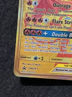 Reshiram & Charizard GX SM247 Jumbo Cards Holo - Image 4