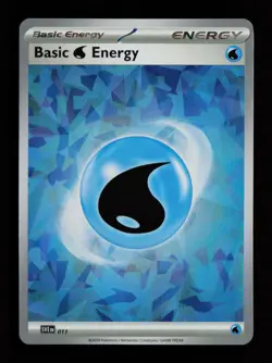 Basic Water Energy (Cracked Ice Holo) 011 SVE: Scarlet & Violet Pokemon Card - Image 1