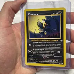 GERMAN Murkrow 46/64 Neo Revelation - Common Pokemon Card - LP+ Vintage Vtg WOTC - Image 2