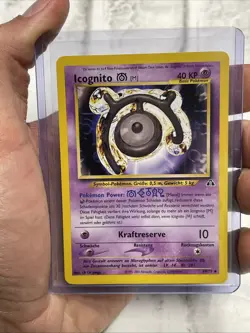 Pokemon Unown [M] 49/75 Neo Discovery Regular GERMAN CARD Icognito NM/MT Pokemon - Image 1