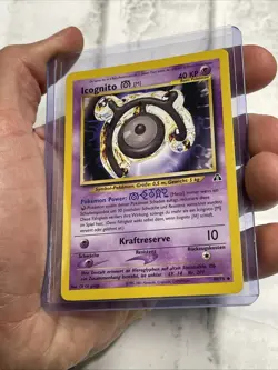 Pokemon Unown [M] 49/75 Neo Discovery Regular GERMAN CARD Icognito NM/MT Pokemon - Image 2