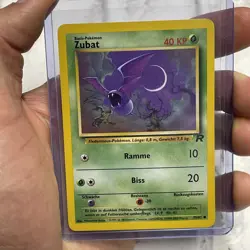 Pokemon [GERMAN] Zubat 70/82 Team Rocket Set 2000 NM/MT Vintage Vtg Common Card - Image 1