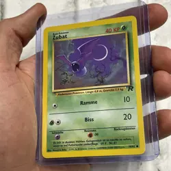Pokemon [GERMAN] Zubat 70/82 Team Rocket Set 2000 NM/MT Vintage Vtg Common Card - Image 2