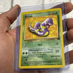 Pokemon Card Team Rocket No. 56/82 Rettan German ( Ekans ) NM/MT Vintage Common - Image 2