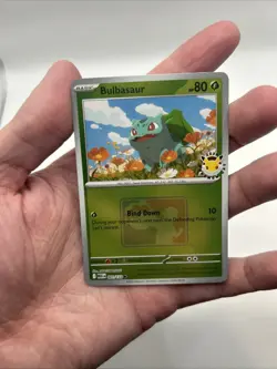 001/132 Bulbasaur 2026 Pokemon Day League Stamped Promo Card Mega TCG Play - Image 3