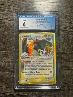 Pokemon Charizard Delta Species EX Crystal Guardians Holo Rare Card 4/100 CGC 6 - Image 1