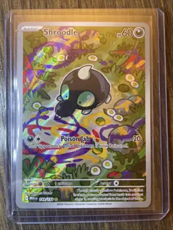 Pokemon TCG Mega Evolution Shroodle Card 149/132 Illustration Rare - Image 1