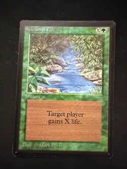 Magic The Gathering: Beta Stream of Life MTG Beta - Image 1
