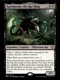 Karumonix, the Rat King 98 R Promo Pack: Phyrexia: All Will Be One - Image 1