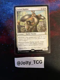 Jacked Rabbit NM Commander: Bloomburrow 9 MTG Regular - Image 1