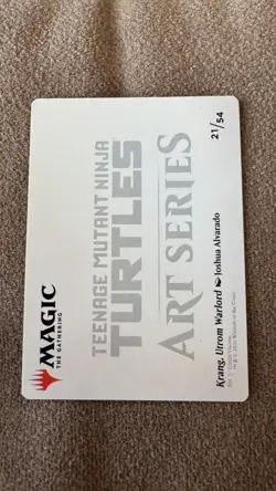 Magic Krang Utrom Warlord Gold Signature Art Teenage Mutant Ninja Turtles MTG - Image 2