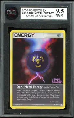 2006 Pokemon EX Holon Phantoms #97 Dark Metal Energy Reverse Holo KSA 9.5 NGM - Image 1