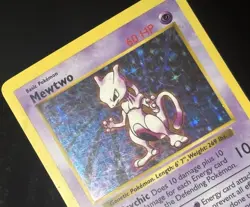 Pokemon TCG Mewtwo shadowless1st Edition Base Set Holo Rare 60 HP 10/102 1999 - Image 2
