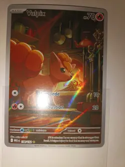 Pokemon TCG Vulpix Me01: Mega Evolution 138/132 Illustration Rare Full Art Holo - Image 1