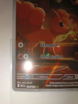 Pokemon TCG Vulpix Me01: Mega Evolution 138/132 Illustration Rare Full Art Holo - Image 3