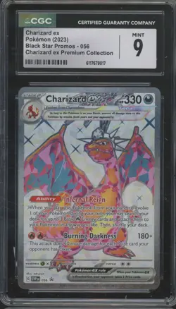 2023 Pokemon Black Star Promo Premium Collection #056 Charizard ex Mint CGC 9 - Image 1