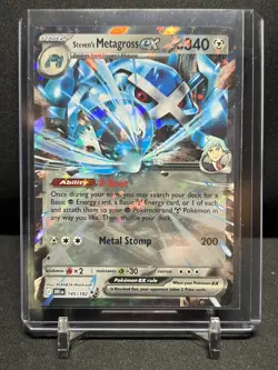 Steven's Metagross ex 145/182 Double Rare Pokemon 2025 Destined Rivals NM - Image 1