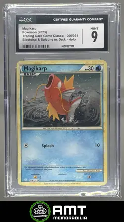 Magikarp CGC 9 2023 Pokemon Classic Blastoise & Suicune ex Deck Holo #006/034 12 - Image 1