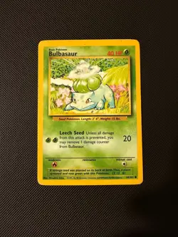 BULBASAUR 44/102 COMMON BASE SET POKEMON UNLIMITED LP - Image 1