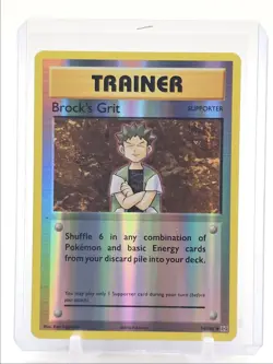 BROCK'S GRIT 2016 POKEMON XY EVOLUTIONS REVERSE HOLO 74/108 Q4490 - Image 1
