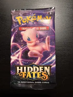 22.2g! HEAVY Hidden Fates Booster Pack Pokemon TCG 2019 - Rare - Mew Artwork - Image 2