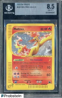 2003 Pokemon Skyridge #H20 Moltres Holo Rare BGS 8.5 NM-MT+ - Image 1