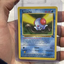 Pokemon - Tentacool 56/62 - Fossil Unlimited GERMAN Pokemon NM Near Mint Vintage - Image 1