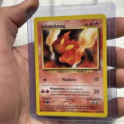 Pokemon Schneckmag (Slugma) 53/64 GERMAN Unlimited Neo Revelation NM Nintendo - Image 2