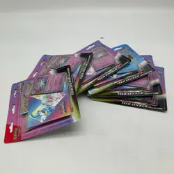 Lot of (6) Pokemon Prismatic Evolutions Tech Sticker Collection 3-Pack Blister - Image 2