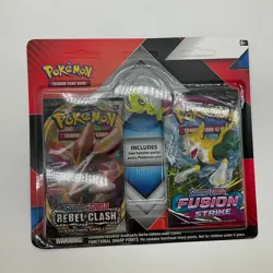 4x Pokemon TCG 2-Pack Pin Blisters Fusion Strike Rebel Clash Battle Styles - Image 2