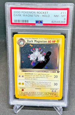 PSA 8 - 2000 Pokemon Rocket DARK MAGNETON-HOLO #11 (6368) - Image 1