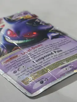 Pokemon Gengar LV.X 97/99 Platinum Arceus Holo Ultra Rare HP Creased - Image 2