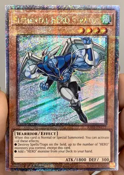 Yugioh Elemental HERO Stratos RA03-EN177 Quarter Century Secret Rare 1st Ed NM - Image 2