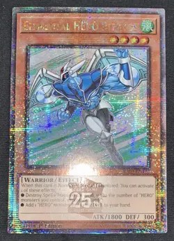 Yugioh Elemental HERO Stratos RA03-EN177 Quarter Century Secret Rare 1st Ed NM - Image 3