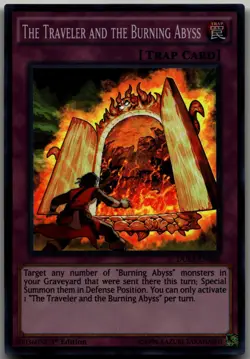 The Traveler and the Burning Abyss Super Rare Duelist Alliance DUEA-EN086 LP - Image 1