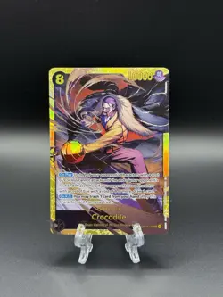 Crocodile OP14-120 English Foil (Alt Art) One Piece Azure Sea’s Seven - Image 1