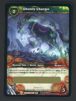 Ghostly Charger - WOW TCG World of Warcraft - Unscratched Loot - Image 1