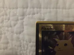 Pokemon Gold Metal Pikachu Card 58/102 - Celebrations Ultra Premium Collection - Image 3