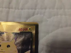 Pokemon Gold Metal Pikachu Card 58/102 - Celebrations Ultra Premium Collection - Image 4