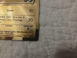 Pokemon Gold Metal Pikachu Card 58/102 - Celebrations Ultra Premium Collection - Image 5