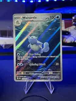 Pokemon TCG Wartortle 171/165 Scarlet & Violet 151 Holo Illustration Rare Card - Image 1